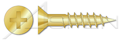 #8 X 1-1/2" Wood Screws, Flat Frearson Drive, Silicon Bronze