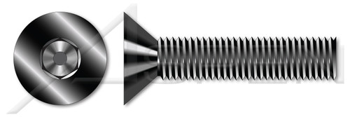 #8-32 X 3/4" Flat Head Socket Cap Screws, Coarse Thread, Alloy Steel, Made in U.S.A.