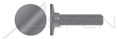 5/16"-18 X 2-1/2" Elevator Bolts, Flat Head, Square Neck, Steel, Plain