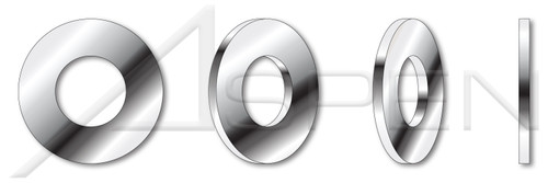7/16" X 1-1/8" Flat Washers, Stainless Steel, Standard