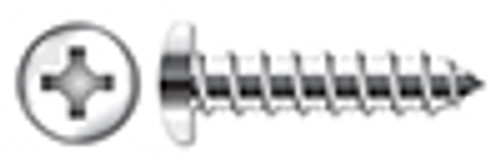 #10 X 1-1/2" Self-Tapping Sheet Metal Screws, Type "A", Pan Phillips Drive, AISI 410 Stainless Steel