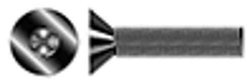 #8-32 X 3/8" Flat Head Socket Cap Screws, 18-8 Stainless Steel, Black Oxide