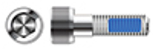 #10-24 X 1" Hex Socket Head Cap Screws, Thread-Locking Patch, AISI 304 Stainless Steel (18-8)