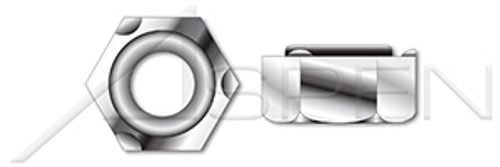 1/4"-20 Hex Weld Nuts, 3 Projections, AISI 304 Stainless Steel (18-8)