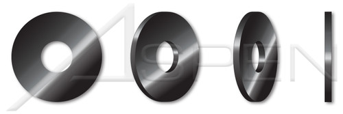 3/4" USS Flat Washers, Black Zinc Plated Steel