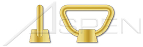 M12-1.75 Lifting Bow Nuts, DIN 80704, Brass