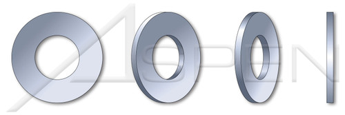 #12 SAE Flat Washers, Zinc Plated Steel