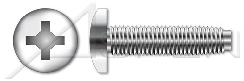 #2-56 X 3/16" Pan Head Trilobe Thread Rolling Screws for Metals with Phillips Drive, 18-8 Stainless Steel, Passivated and Waxed