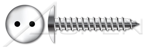 M4.2 X 19mm Truss Head Self Tapping Sheet Metal Security Screws with Tamper-Resistant Drilled Spanner Drive, Stainless Steel A2
