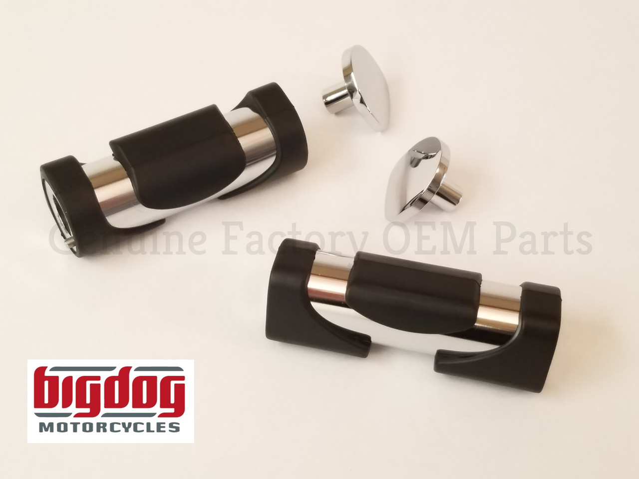 Chrome Toe Peg Set With End Caps | Big Dog Motorcycles OEM Parts