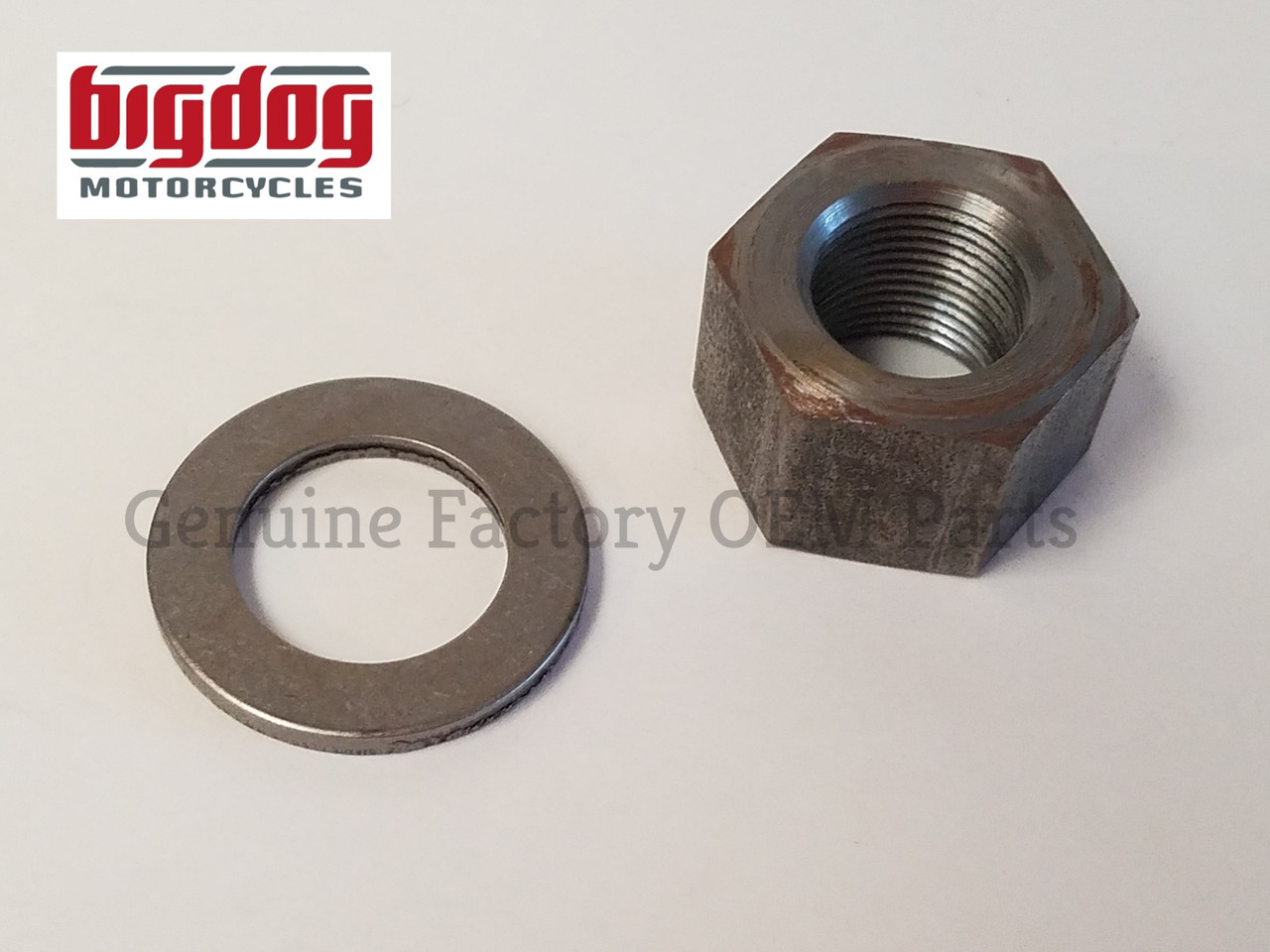 ブギーマスター！ Big Dog Motorcycles OEM Parts - Transmission Shaft Nut & Washer