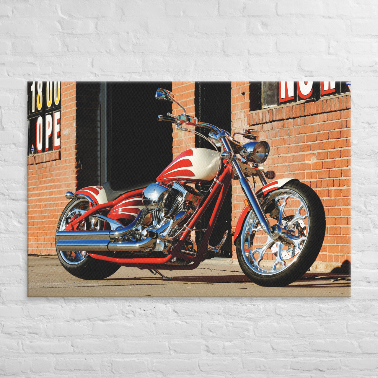 Canvas - 2006 Big Dog Motorcycles Pitbull Wall Art
