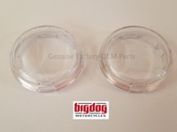 Turn signal lenses clear & smooth - Big Dog Motorcycle parts