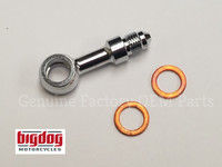 10mm straight banjo fitting for brake line parts for Big Dog Motorcycles