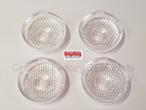 TURN SIGNAL LENSES, CLEAR HONEYCOMB - SET OF 4