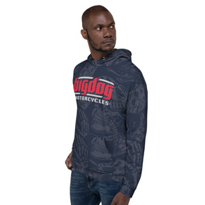 Big Dog Motorcycles Old English Bones Hoodie