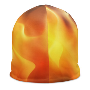 Big Dog Motorcycles Flame Print Beanie