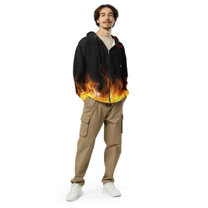 BDM Trademark Flame Zip Hoodie