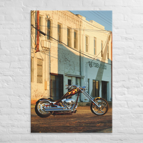 Canvas Wall Hanging - 2006 Big Dog Motorcycles K9 Vertical Portrait