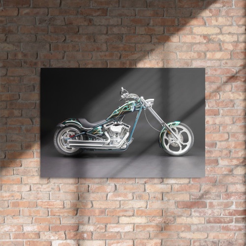 Metal Prints - Big Dog Motorcycles 2008 K9 on black background
