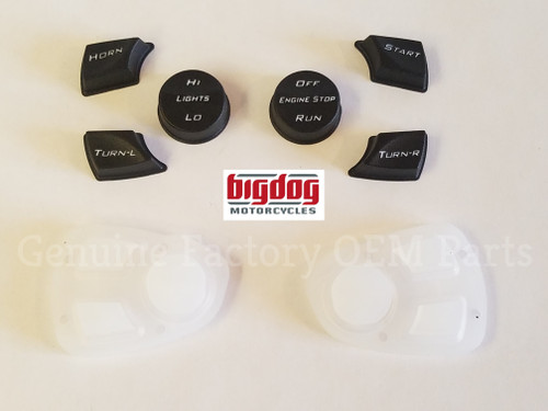 Big Dog Motorcycles OEM PCB Switch Cover Button & Seal Kit