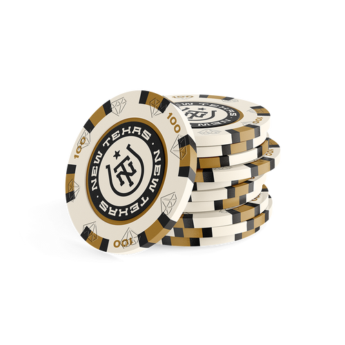 Poker Chip - White   (25 Chips)