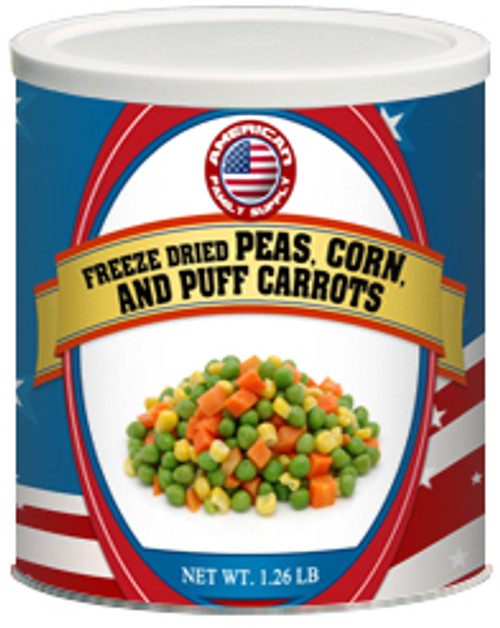 Freeze Dried Mixed Vegi Delight (FD Peas, Corn, and Puff Carrots)