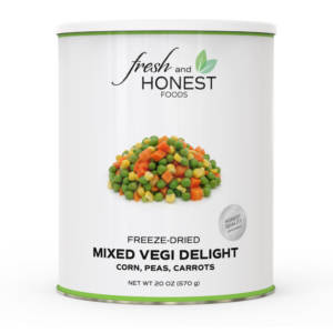 Freeze Dried Mixed Vegi Delight (FD Peas, Corn, and Puff Carrots
