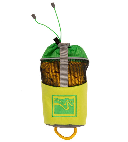 Huck Throw Bag 50' with Belt in Mantis, front view. @Mantis-2