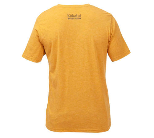 Into the Water Shirt in Mustard stout, back view. @Mustard stout-2
