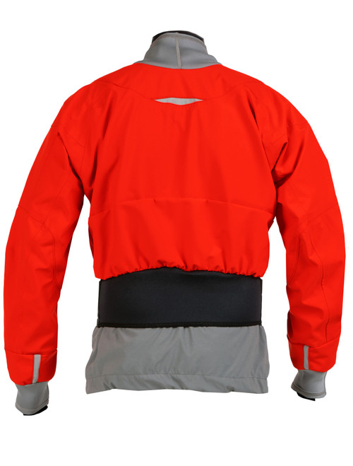 ŌM Dry Top (GORE-TEX Pro) in Red, back view. @Red-2