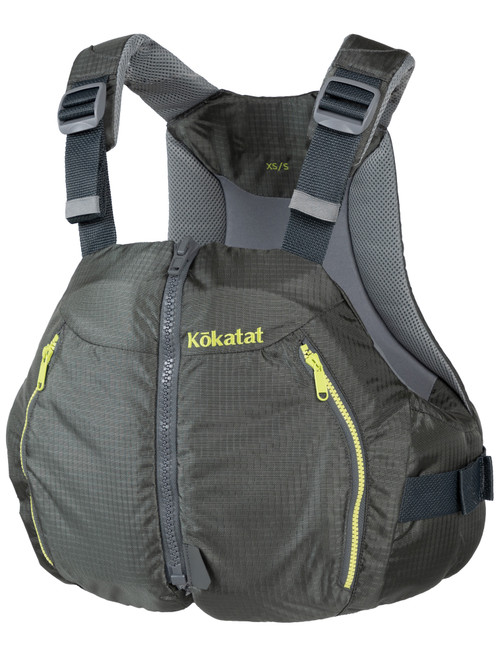 WKNDR Life Vest in Coal, side view. @Coal-3