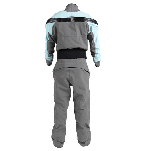 Icon Dry Suit (GORE-TEX Pro) - Women's in Ice, back view. @Ice-2