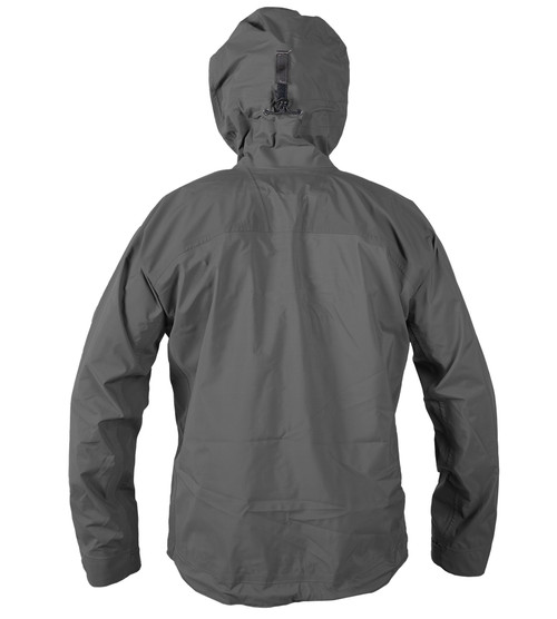 Full Zip Jacket (GORE-TEX) in Gray, back view. @Gray-2
