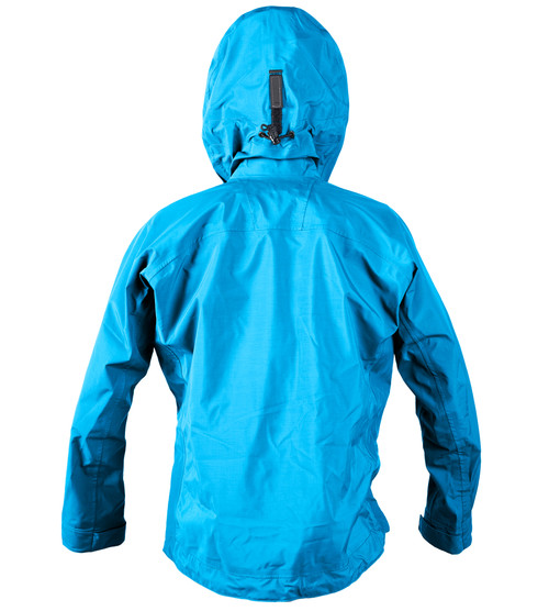 Full Zip Jacket (GORE-TEX) - Women's in Electric Blue, back view. @Electric Blue-2