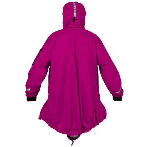 Storm Cag (Gore-Tex) in Berry, back view. @berry-2