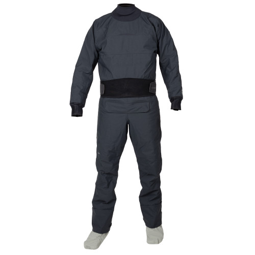 Icon Dry Suit (Hydrus) in Storm Blue, front view. @black - 1
