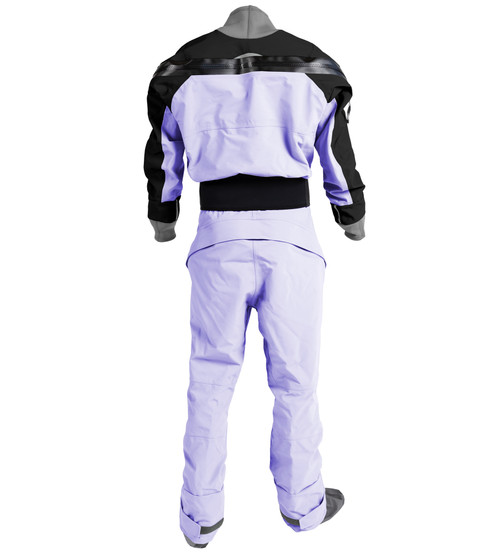 Reflection series Icon Dry Suit Gore-tex Pro in Nightshade, back view. @Nightshade-2