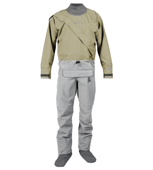 Legacy Dry Suit (GORE-TEX Pro) Reflection- Men's in Sandbar, front view. @Sandbar-1