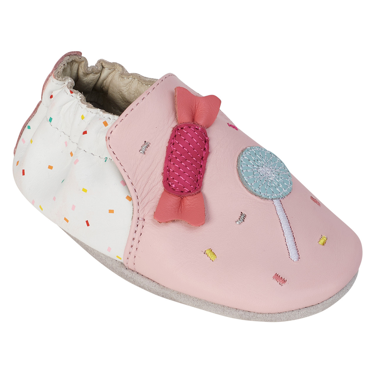0-3 MONTHS ROBEEZ SWEET HEART SOFT SOLE BABY SHOES