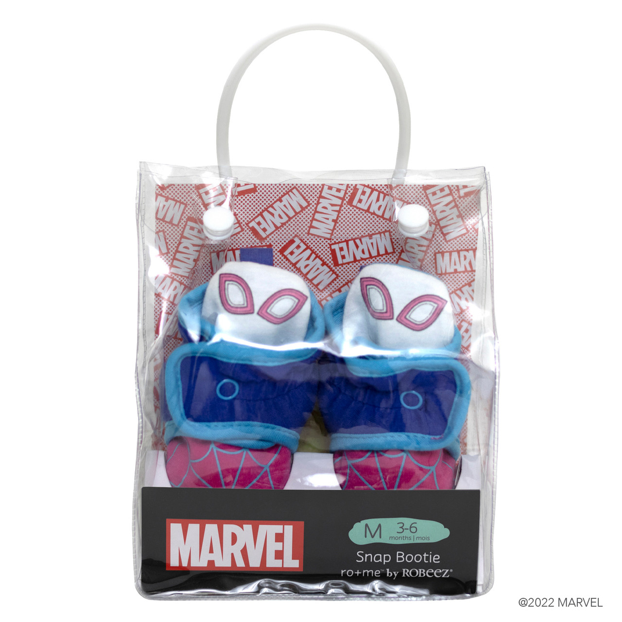 ©MARVEL Ghost-Spider Snap Booties in Bright Pink