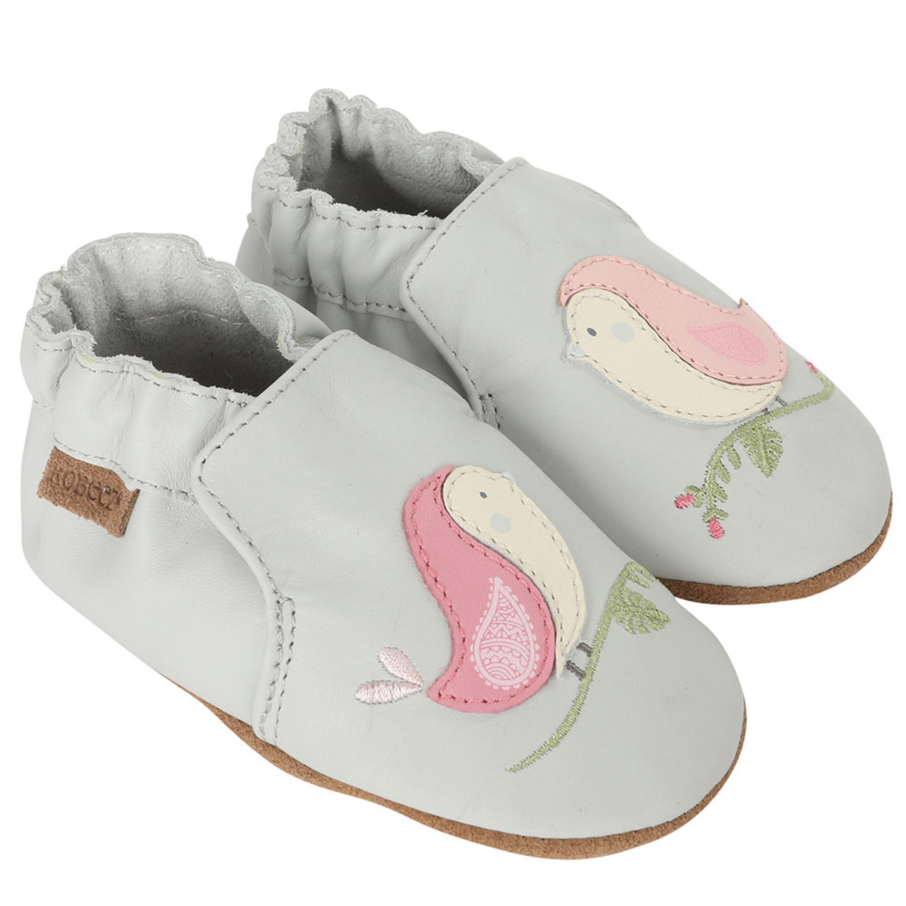 Bird Buddies Grey | Soft Soles | Baby 