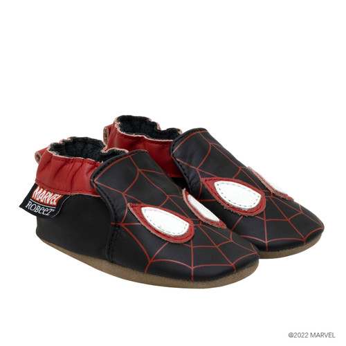 Miles Morales Soft Soles in Black, perspective view