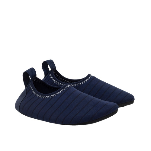 Aquatic Aqua Shoes in Navy, perspective view