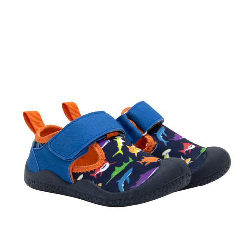 Jawsome Water Shoes in Navy, perspective view