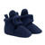Colby Snap Booties in Navy, perspective view