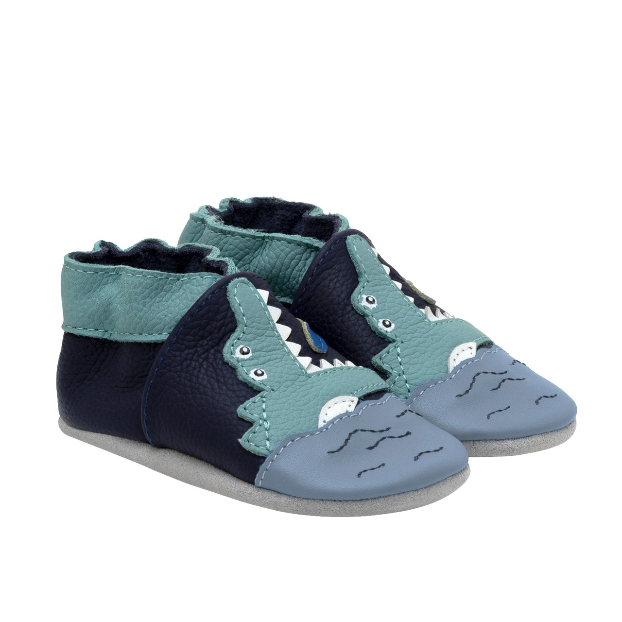 Image of Chomp Chomp! Soft Soles in Navy