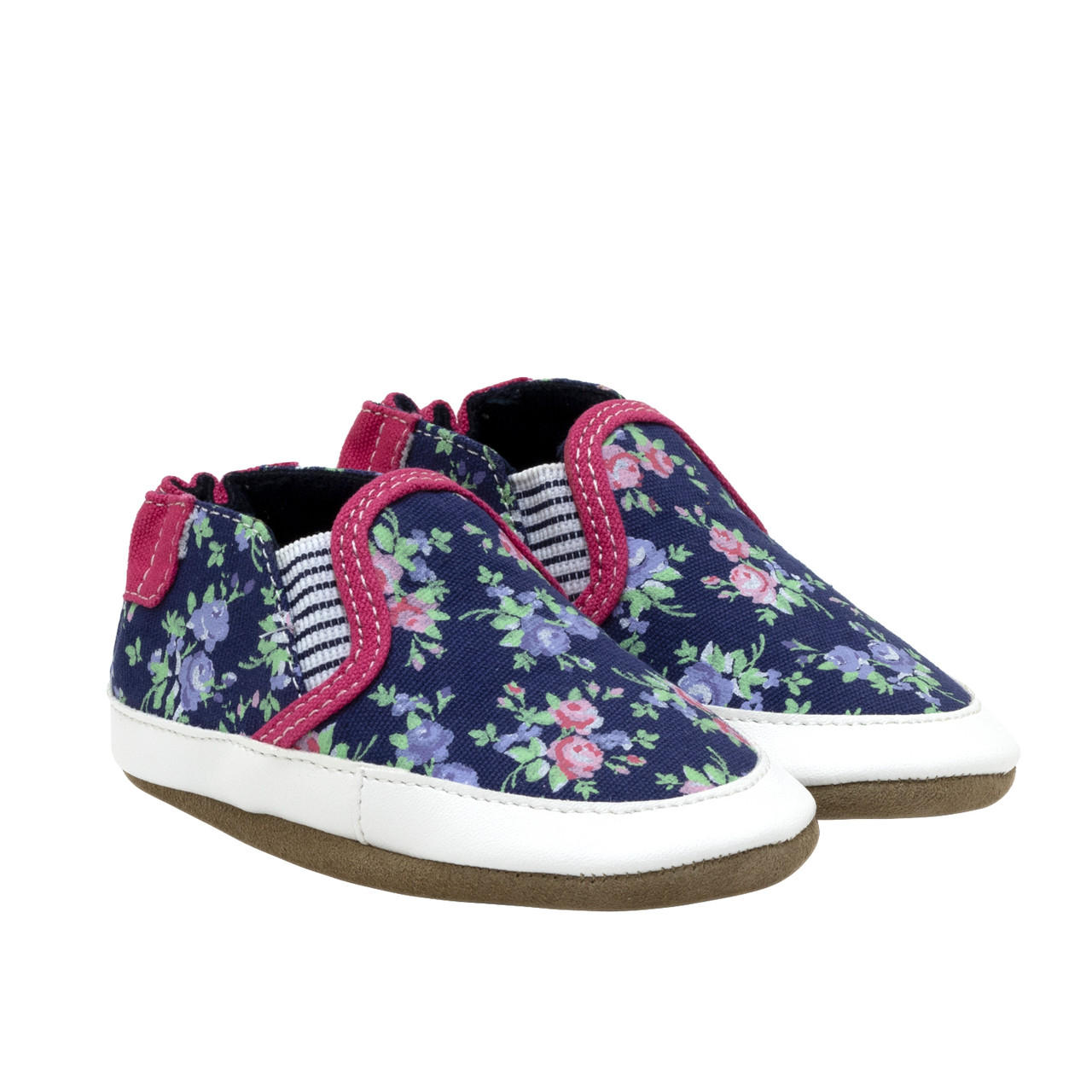 Image of Leah Floral Soft Soles in Navy