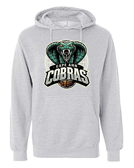 Cape Ann Cobras - Unisex Midweight Hooded Sweatshirt  - Youth/Adult