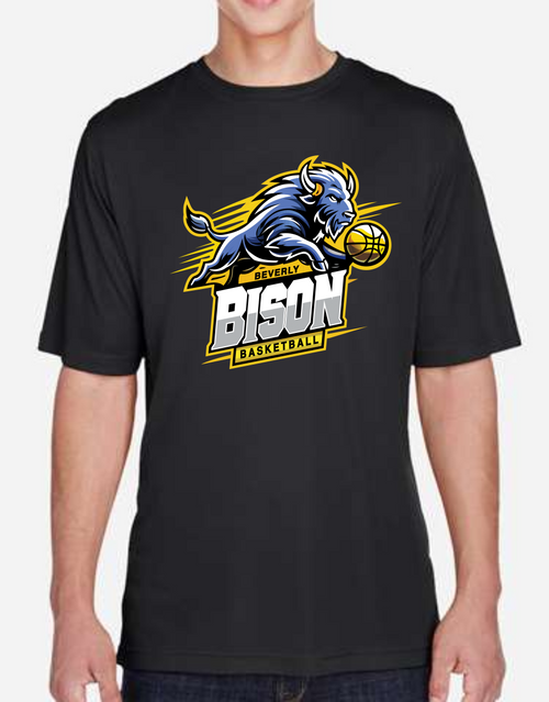 Beverly Bison Basketball  - Performance Short Sleeve Shirt -Youth/Adult